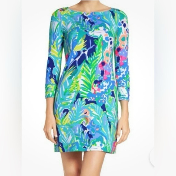 Lilly Pulitzer Sophie Dress in‎ Multi Purrfect Green, Size S - Picture 3 of 9